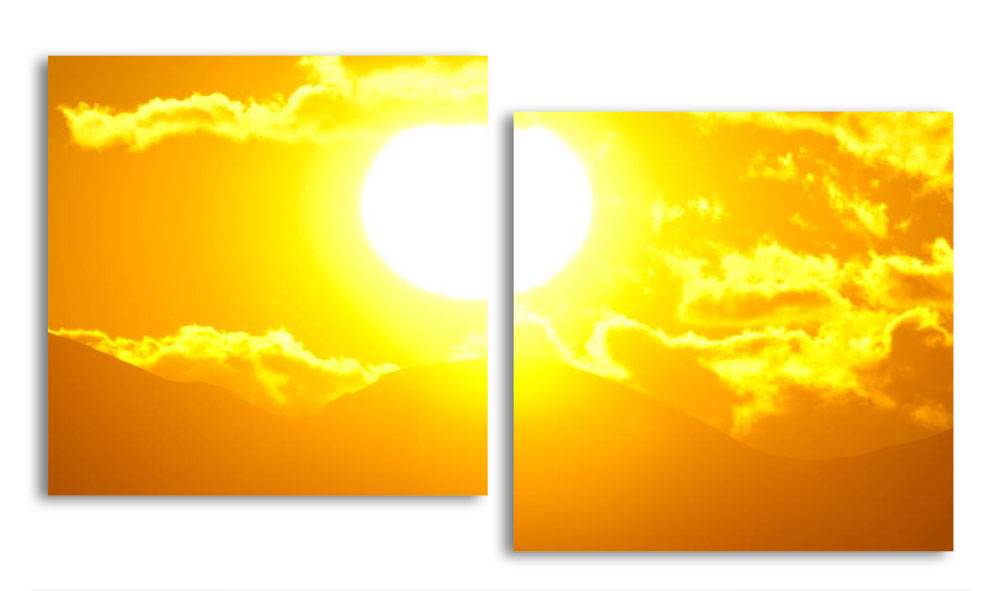 

Модульная картина LaPrint Закат над горами 130х70 см