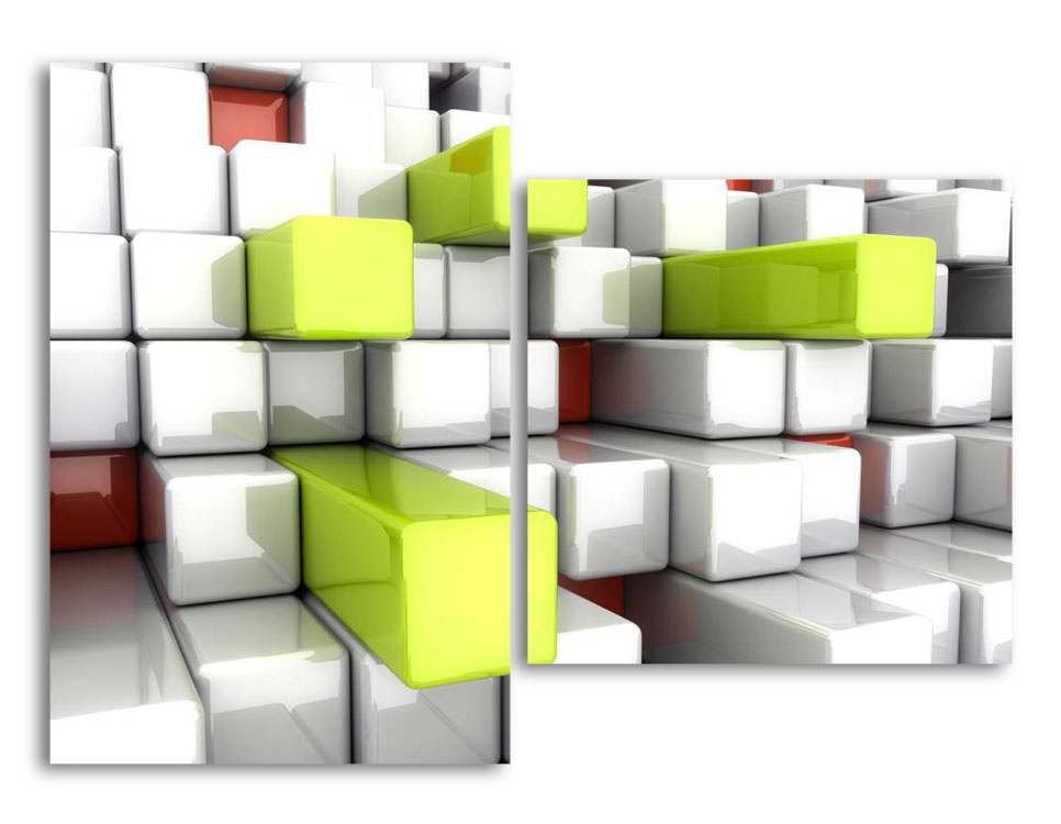 

Модульная картина LaPrint 3D кубы 150х109 см