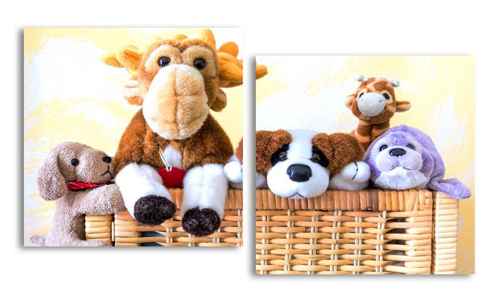 

Модульная картина LaPrint Игрушки 130х70 см