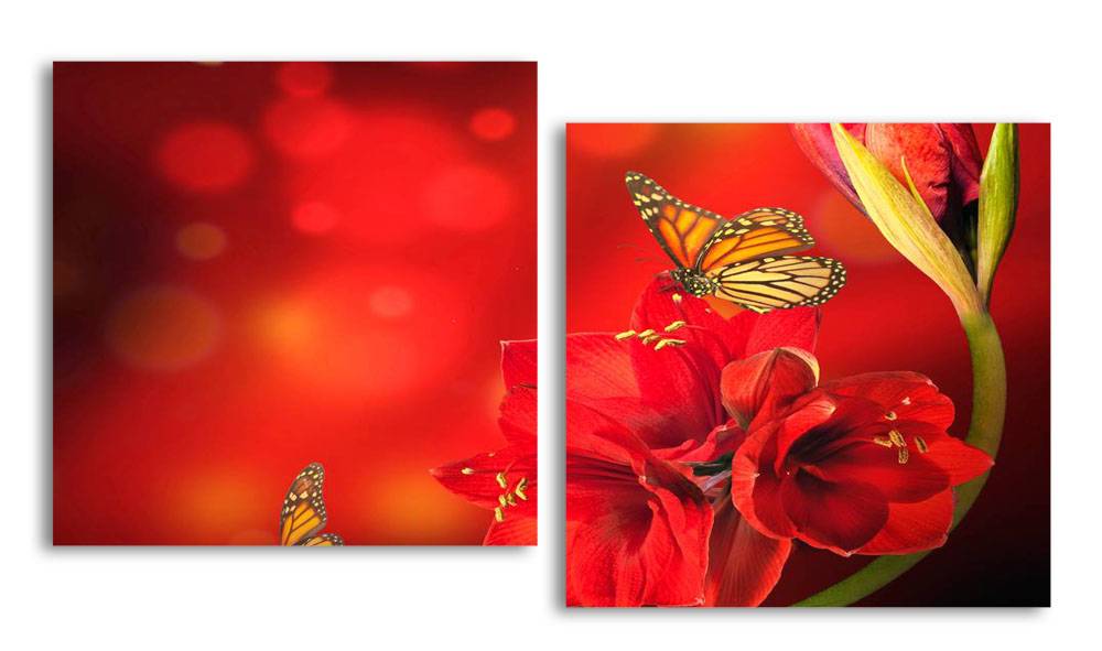 

Модульная картина LaPrint Бабочки 100х54 см