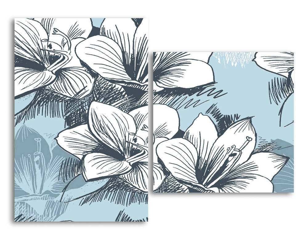 

Модульная картина LaPrint Лилии 100х73 см