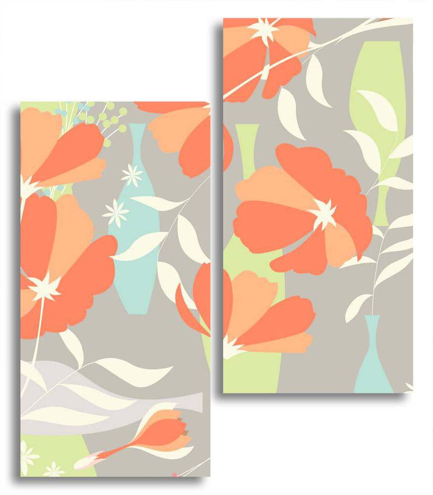 

Модульная картина LaPrint Цветы 100х116 см