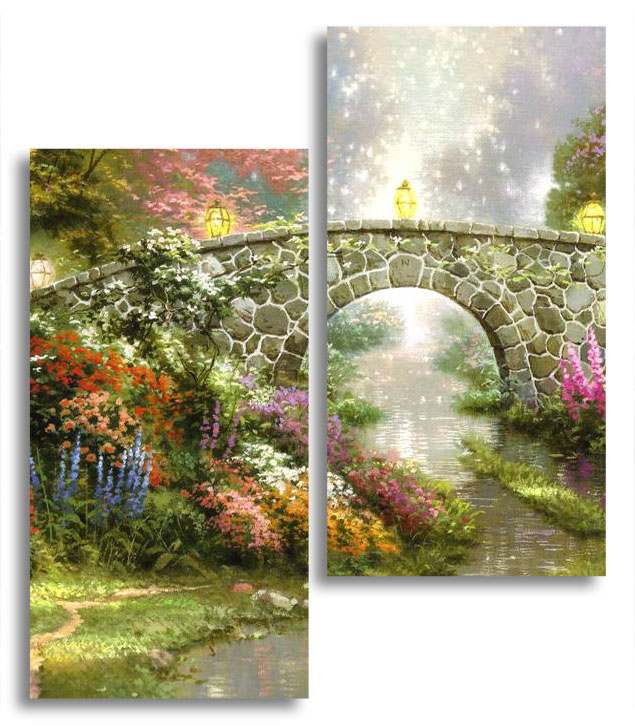 

Модульная картина LaPrint Мостик 100х116 см