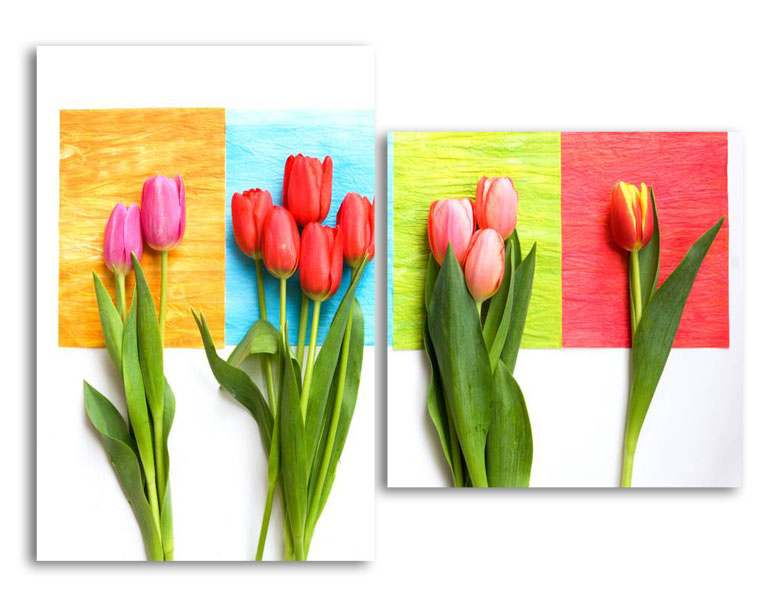 

Модульная картина LaPrint Тюльпаны 130х94 см