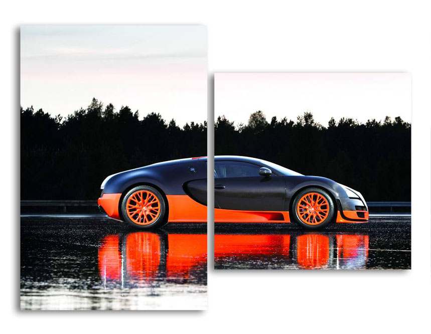 

Модульная картина LaPrint Bugatti 180х130 см