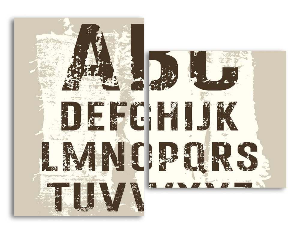 

Модульная картина LaPrint Алфавит 130х94 см