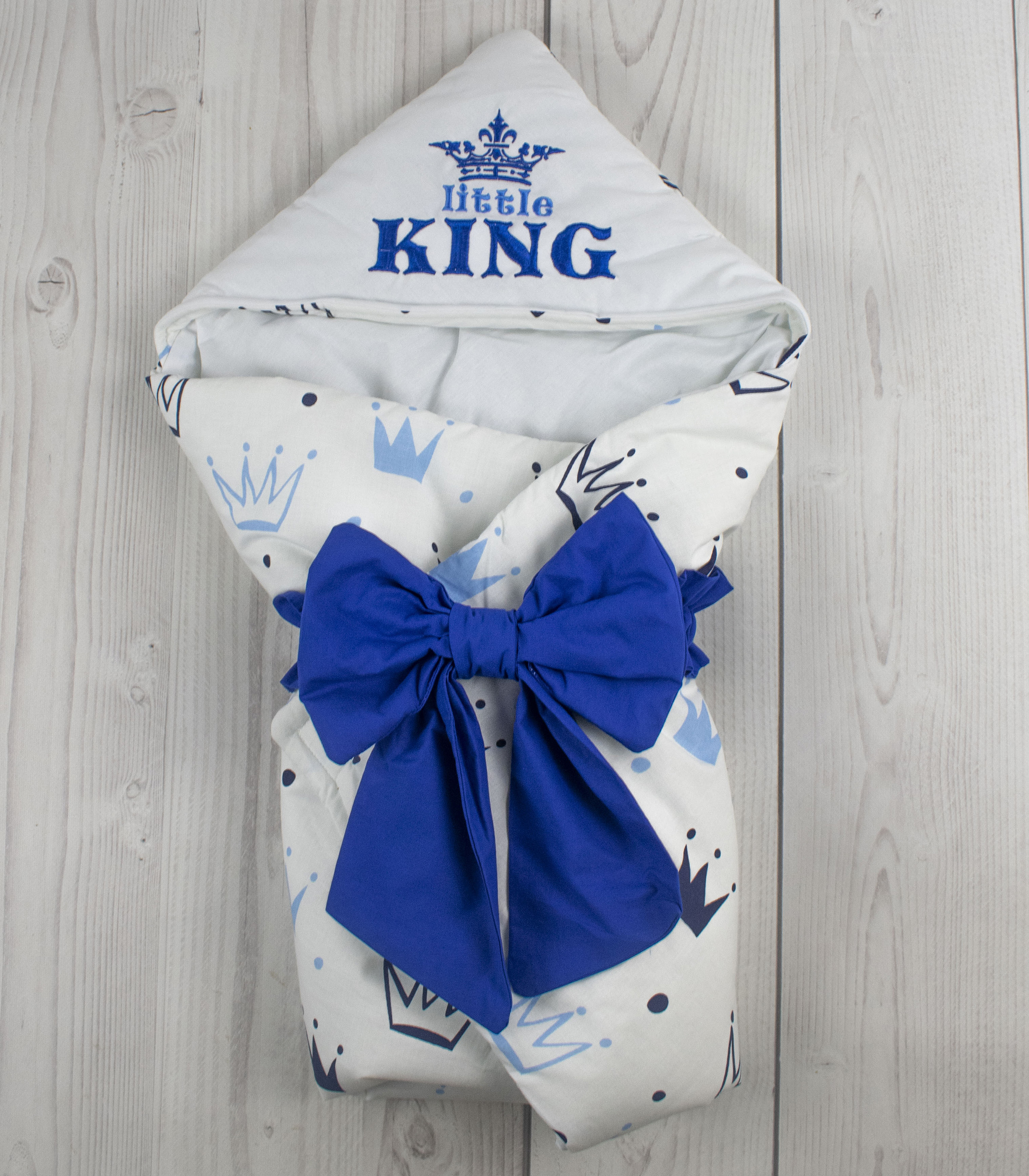 

Конверт для виписки Little king ШкодаМода 41ml білий блакитний (811198)