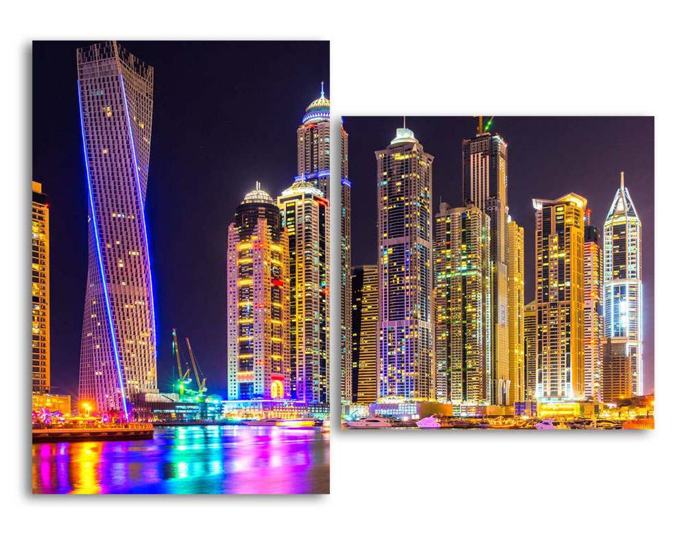 

Модульная картина LaPrint Ночной мегаполис 130х94 см