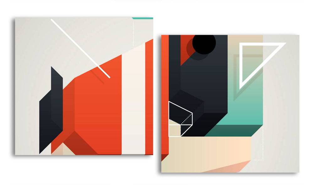 

Модульная картина LaPrint Абстракция 150х82 см