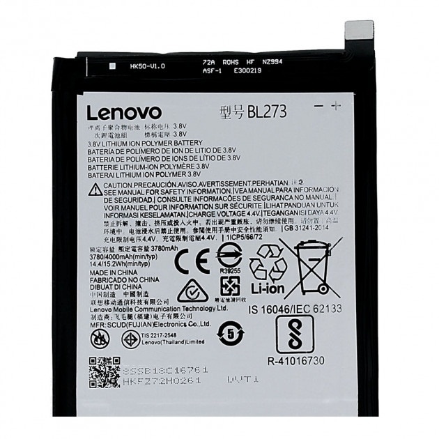 

Аккумулятор для Lenovo BL273, K8 Plus original PRC