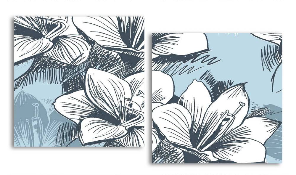 

Модульная картина LaPrint Лилии 150х82 см