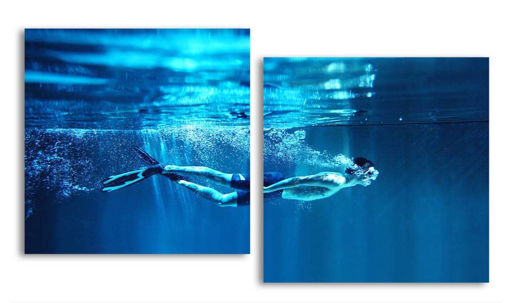 

Модульная картина LaPrint Подводное плавание 100х54 см