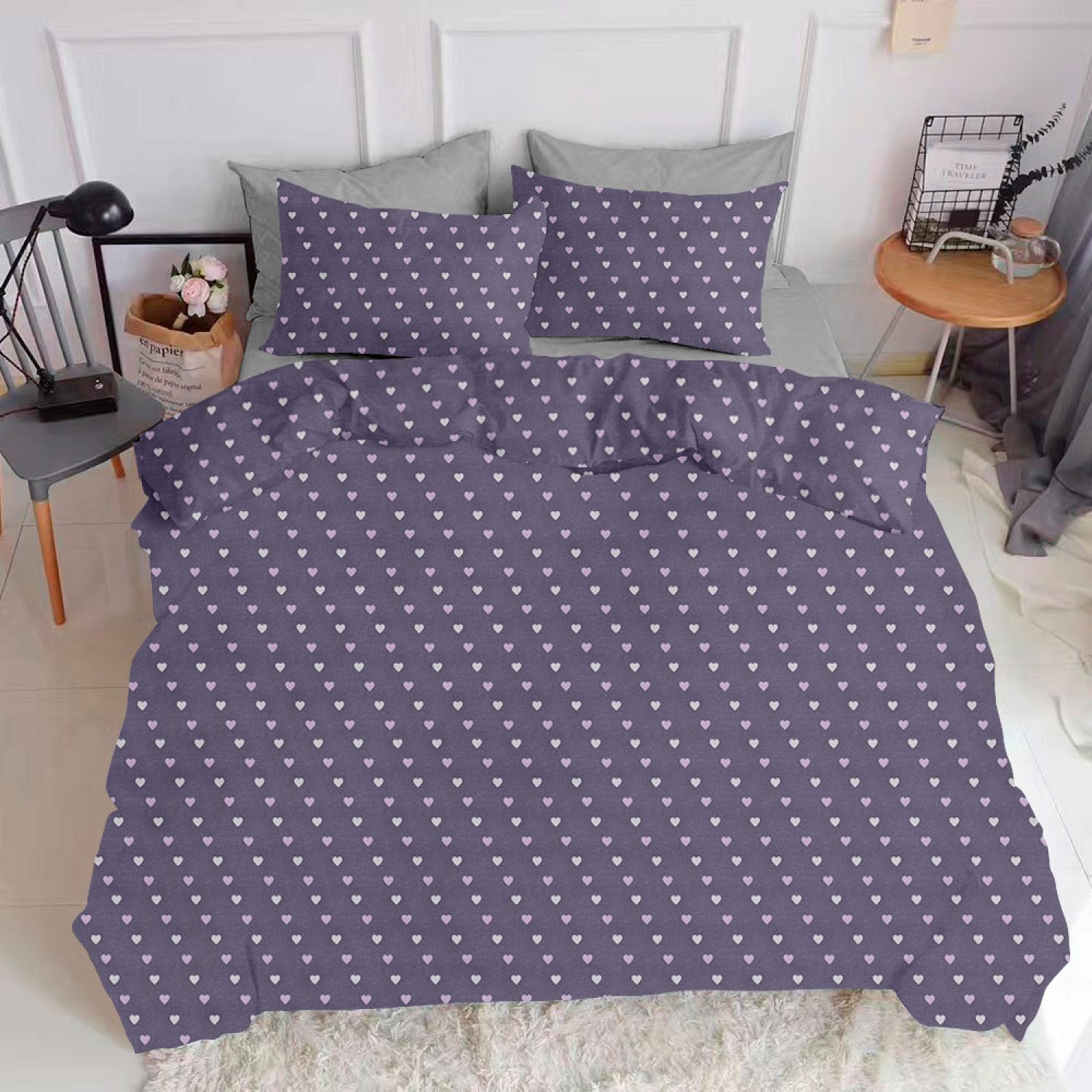 

Комплект евро постельного белья Cosas LovePurpur_grey