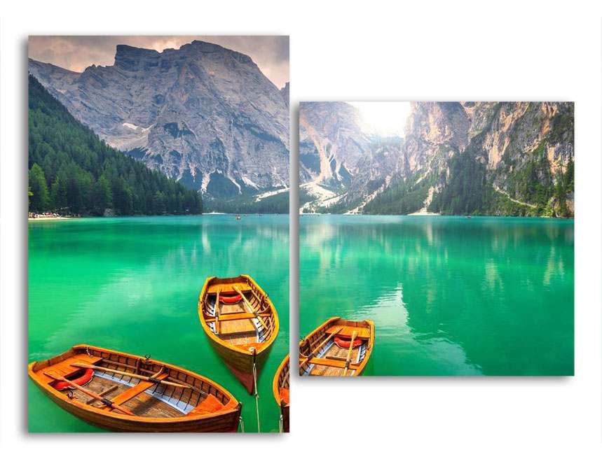 

Модульная картина LaPrint Лодки 100х73 см