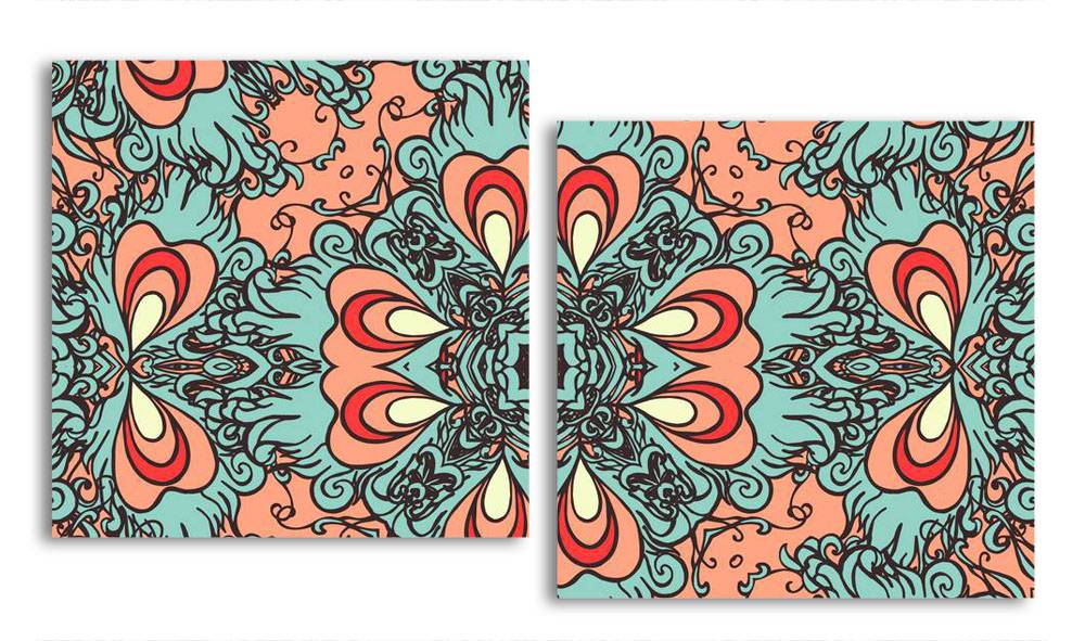 

Модульная картина LaPrint Цветы 100х54 см