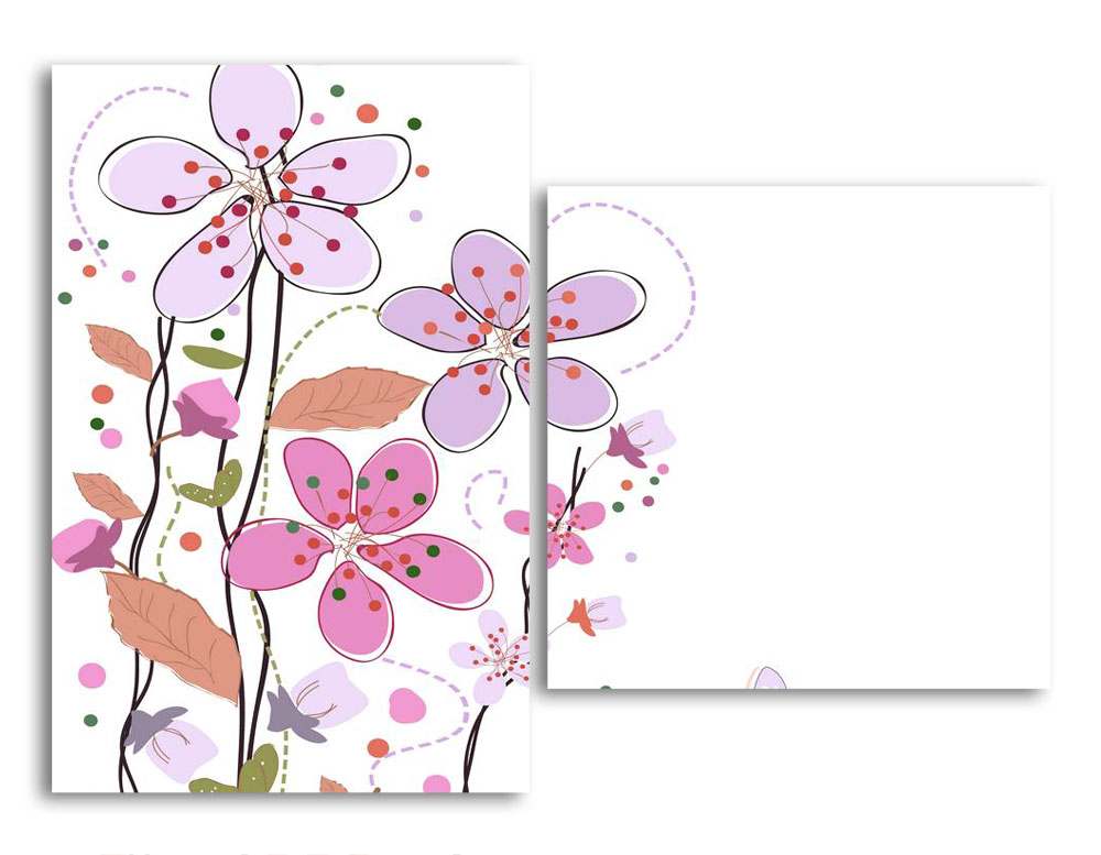 

Модульная картина LaPrint Цветочки 100х73 см
