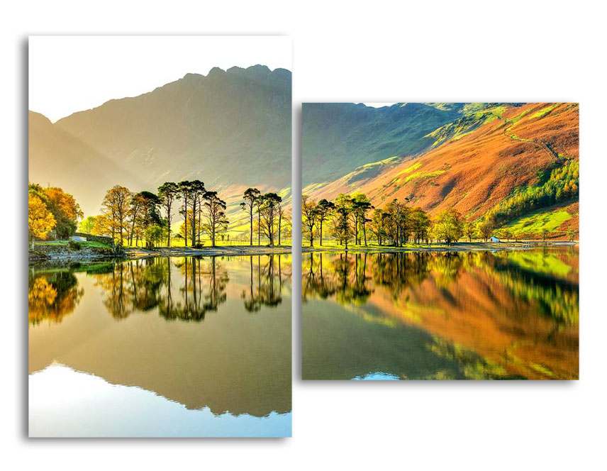 

Модульная картина LaPrint Утро у озера 100х73 см