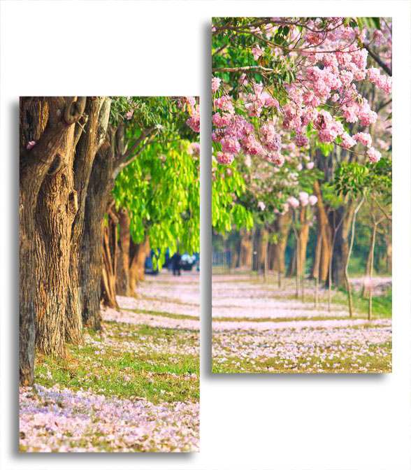 

Модульная картина LaPrint Аллея из цветов 100х116 см