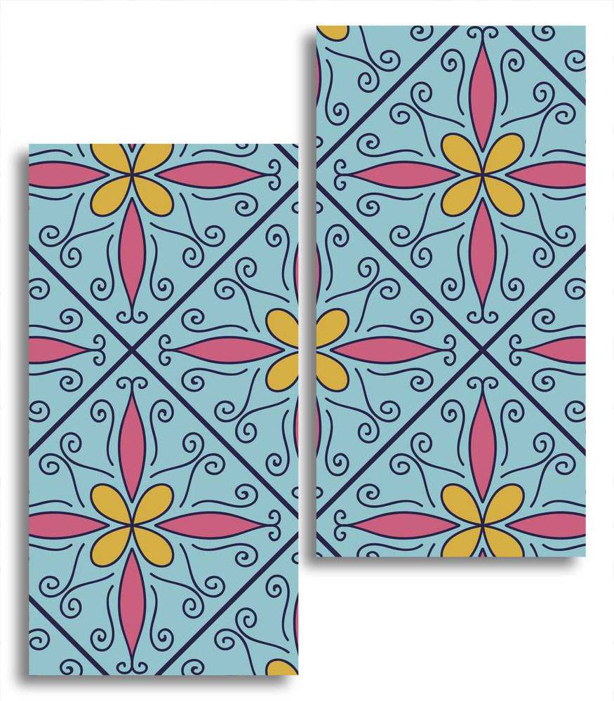 

Модульная картина LaPrint Абстрактные цветы 100х116 см