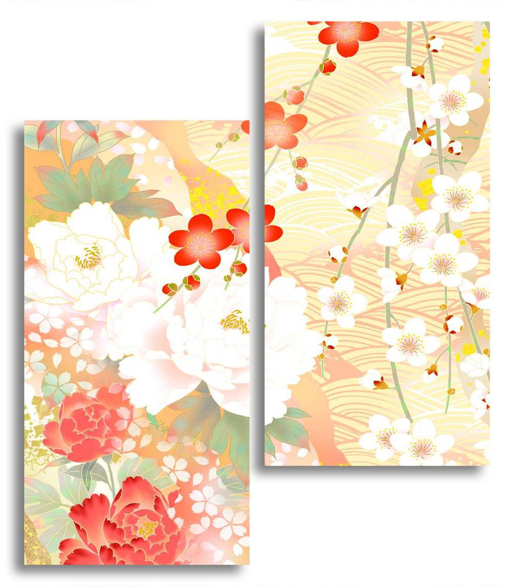 

Модульная картина LaPrint Цветы 100х116 см
