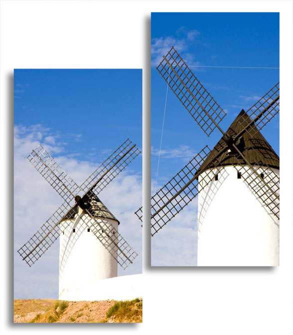 

Модульная картина LaPrint Мельницы 100х116 см