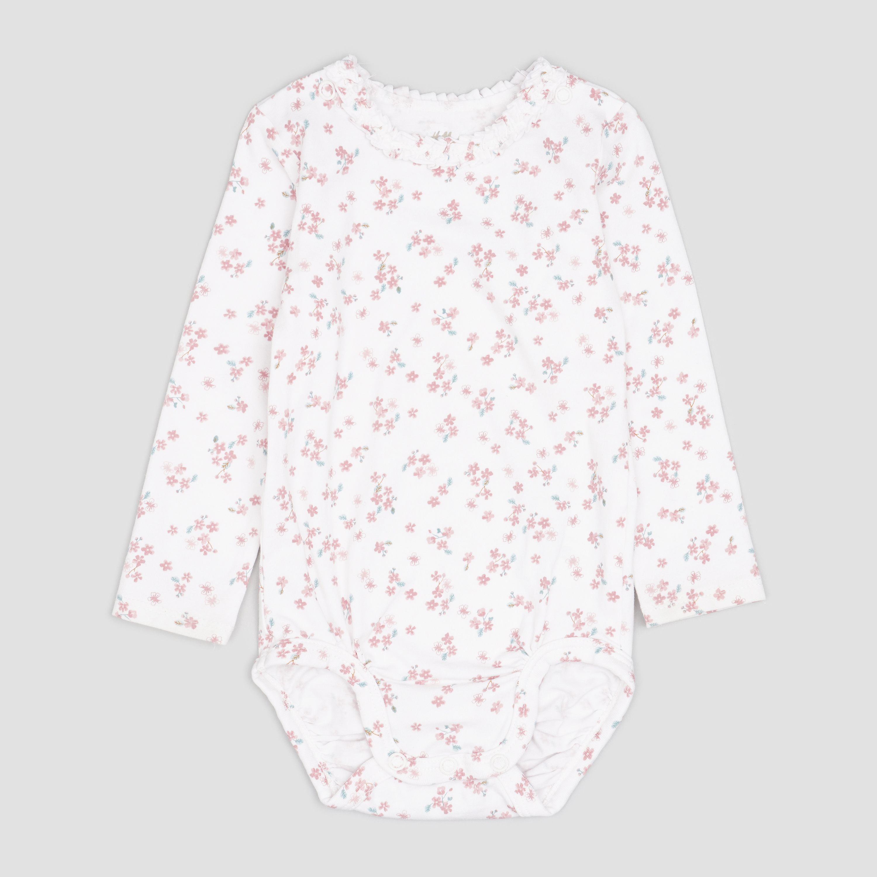 

Комплект (боди + штанишки) H&M 2606-8965222 74 см Белый/Цветочки