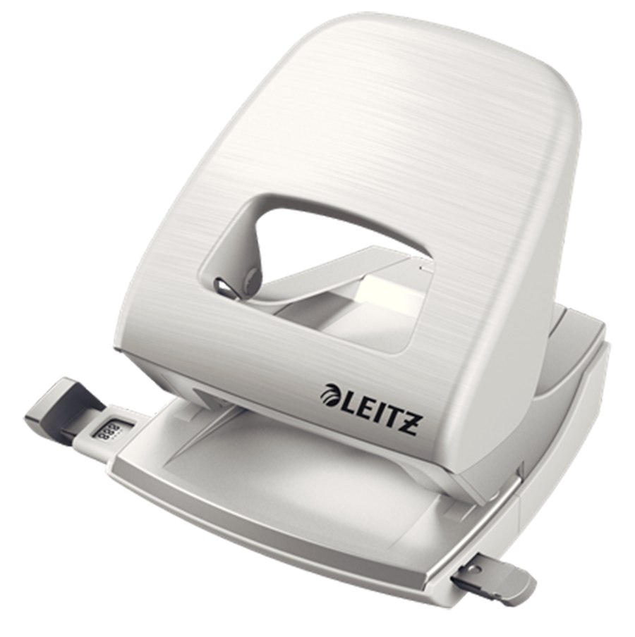 

Дырокол Leitz New Nexxt Style до 30 листов металлический белая сталь (5006-00-04)