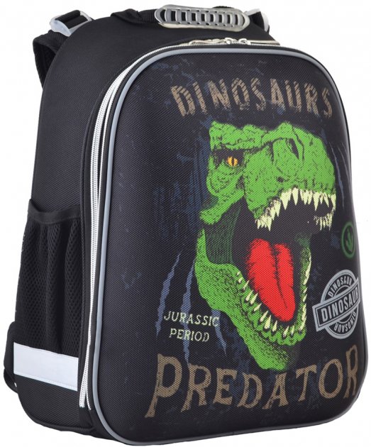 

Рюкзак школьный 1 сентября H-12-2 Dinosaurs 38х29х15 см 16.5 л черный (554623)