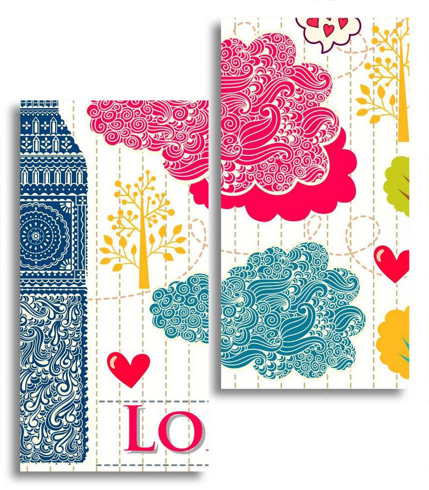 

Модульная картина LaPrint Лондон 100х116 см