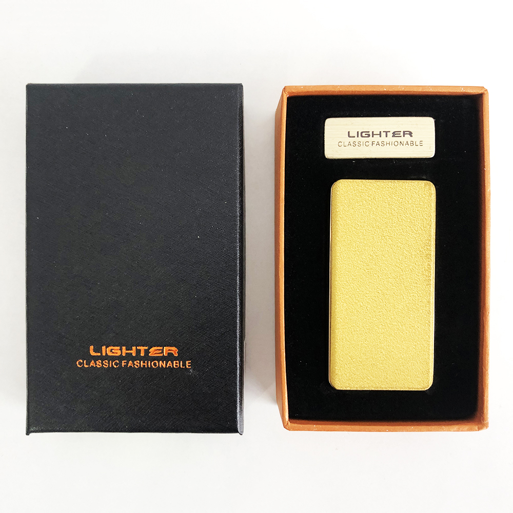 

USB зажигалка "Lighter" XT-4879 Original .Две спирали накаливания. Цвет: Золотой