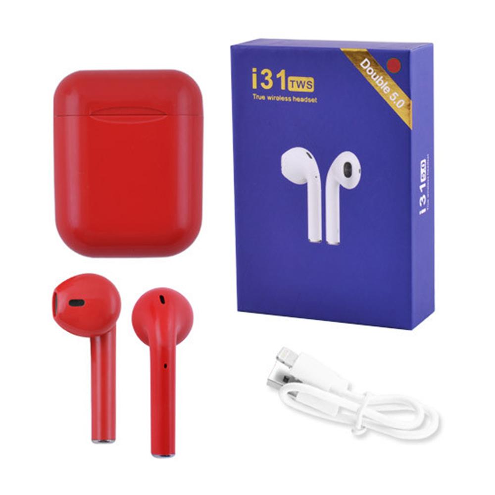

Беспроводные Bluetooth наушники TWS i31-5.0. Цвет: красный