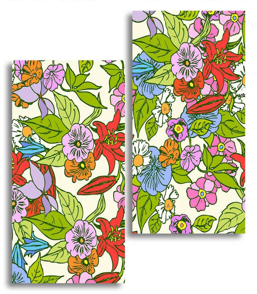 

Модульная картина LaPrint Цветы 100х116 см