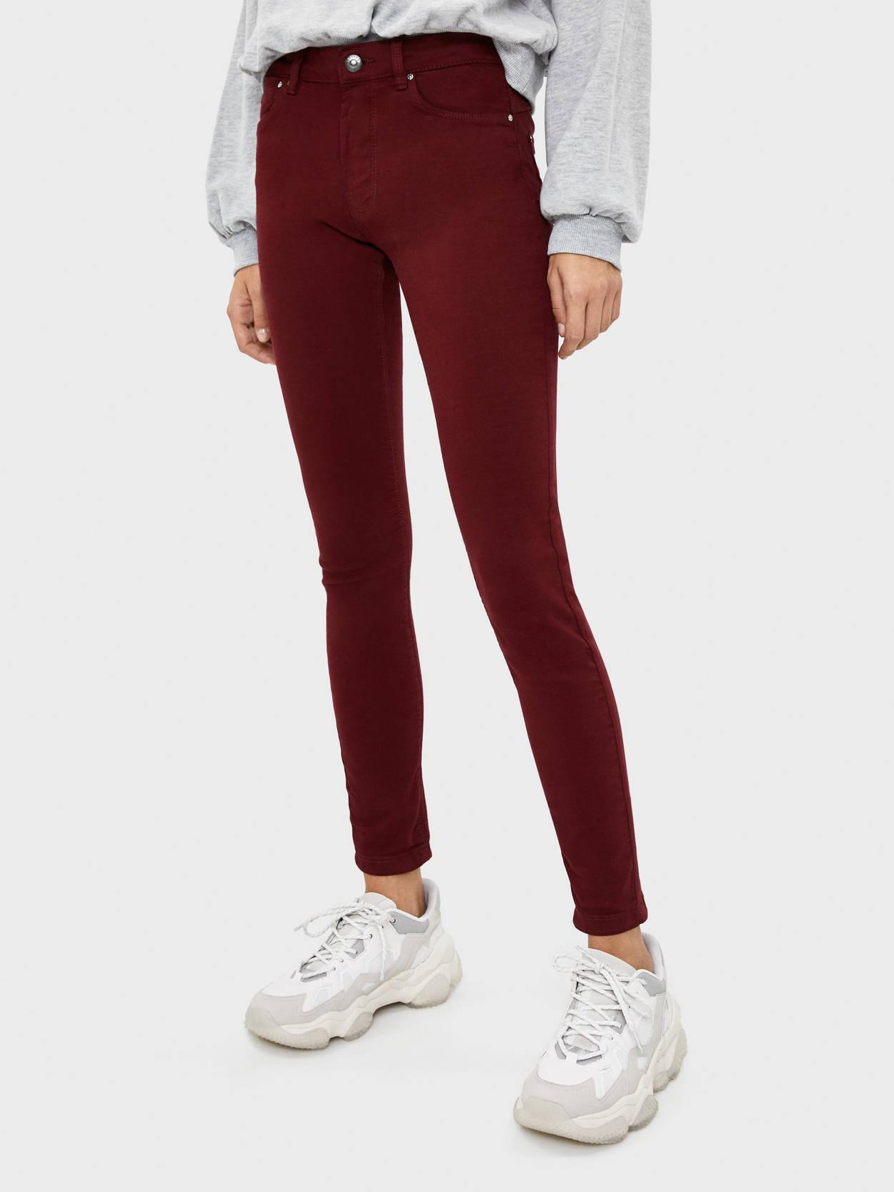 

Джинсы Bershka 5221/388/605-ACUK 36 Бордовые