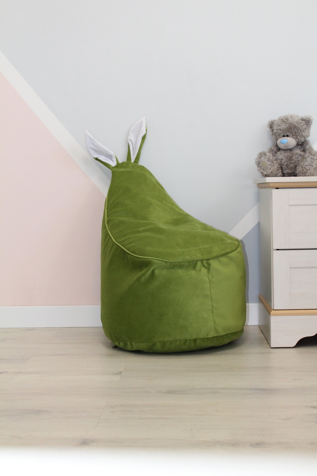 

Детское велюровое зеленое Кресло-мешок 80*55 Maikinbaby