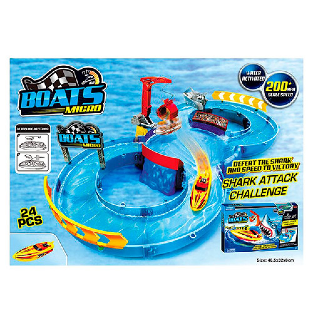 

Игровой набор A-Toys водный трек с катером, краном и трамплином 4456