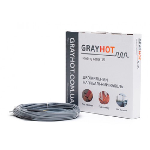 

Нагревательный кабель GrayHot cable 9 м 129 Вт