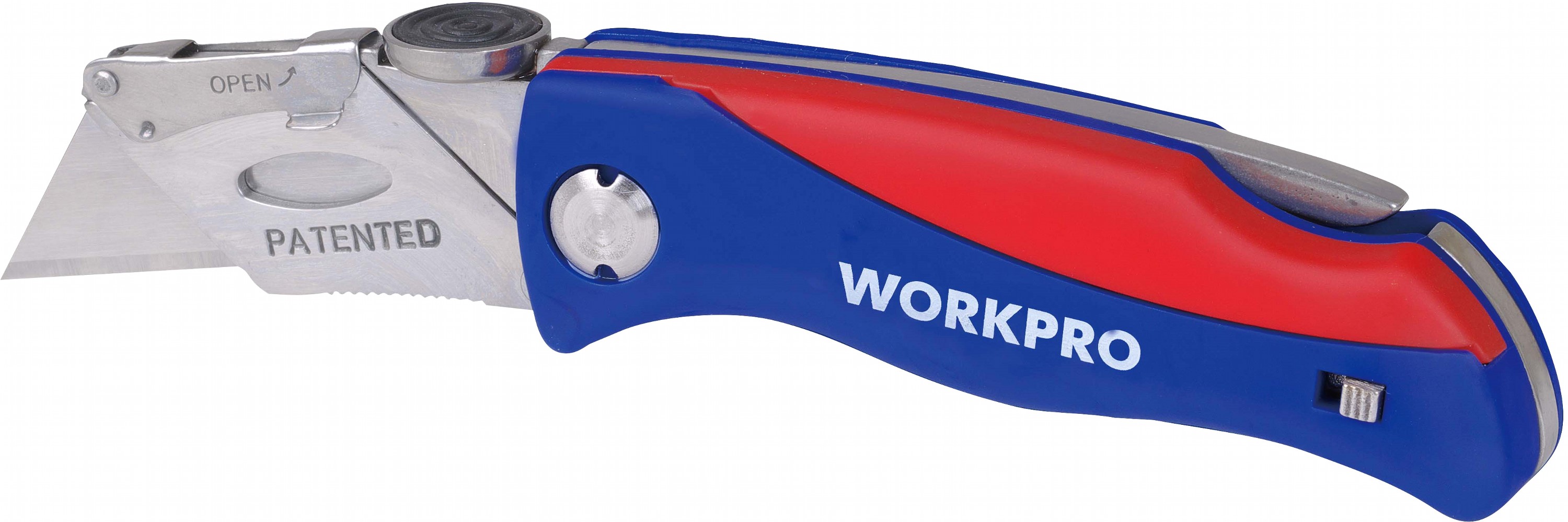 

Ніж будівельний Workpro складаний з трапецієподібним лезом