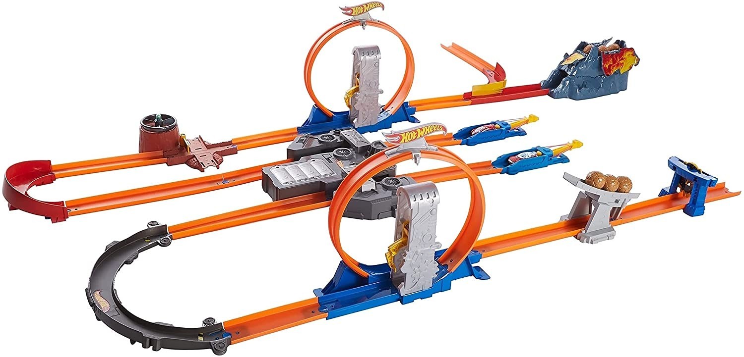 

Трек Хот Вилс Двойное ускорение Hot Wheels Track Builder Total Turbo Takeover