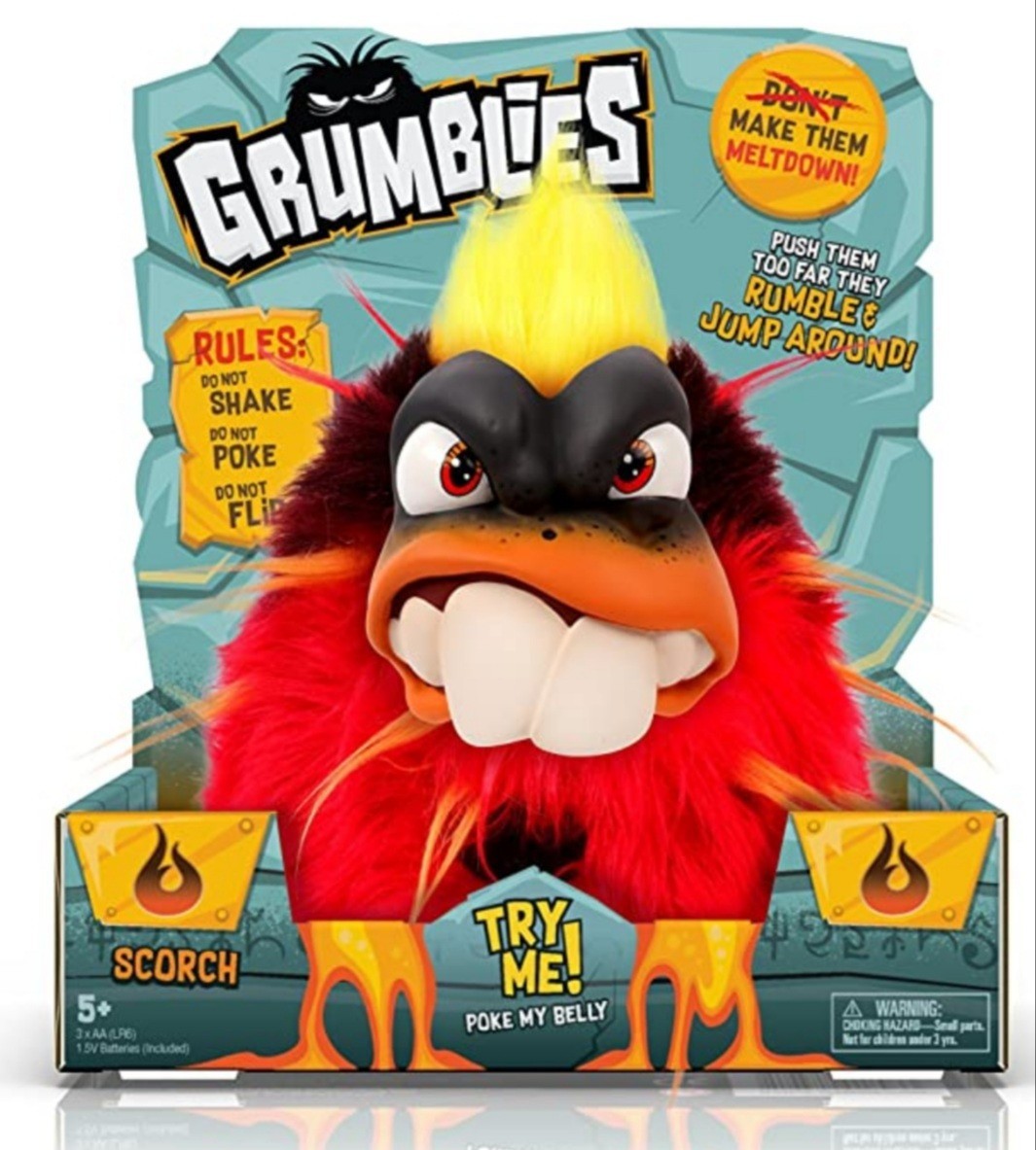 

Интерактивная Игрушка Grumblies Scorch Грамблиес Скорч красный