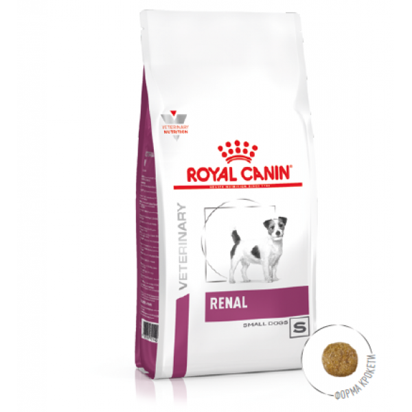 

Корм для собак мелких пород, поддержание функции почек ROYAL CANIN RENAL SMALL DOG 1,5 кг 1249015