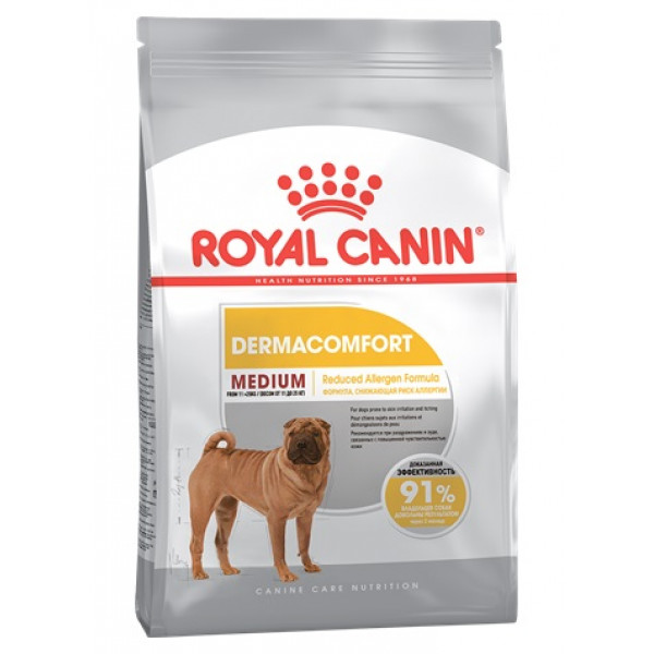 

Корм для собак склонных к кожным раздражениям и зуду Royal Canin Medium dermacomfort 3 кг 2442010