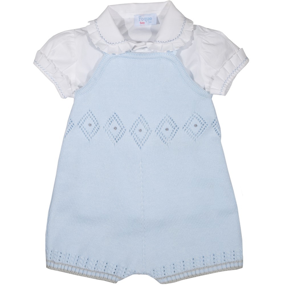 

Костюм : Рубашка, комбинезон FOQUE Bebe (5301) Голубой M9-74 см