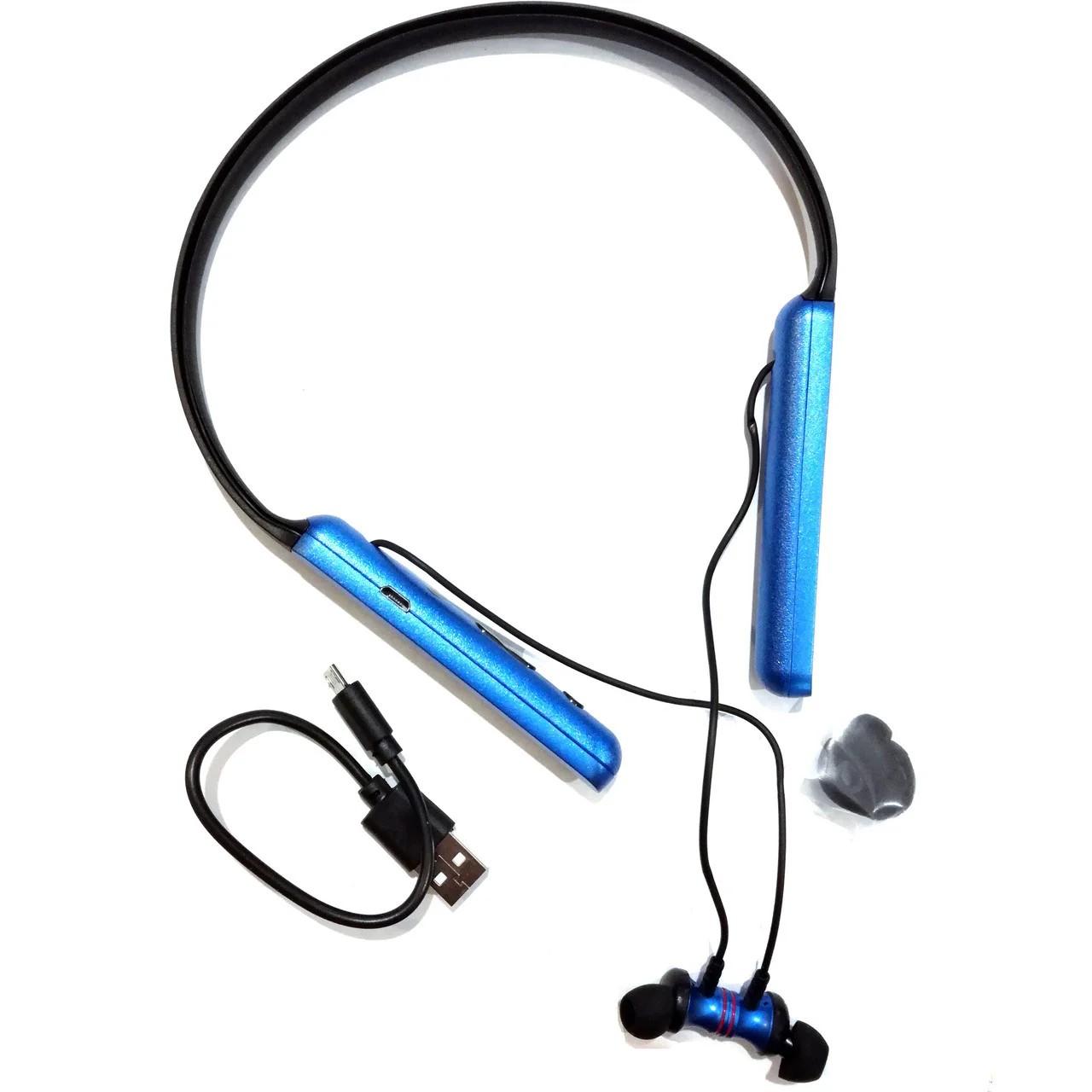

Беспроводные Bluetooth наушники DeepBass D-27 (Черно-Синие)
