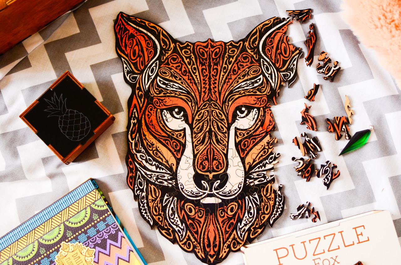 

Дизайнерские деревянные фигурные пазлы для детей Puzzle Fox Gavor