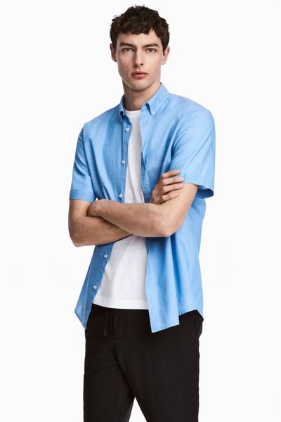 

Рубашка H&M S голубая (1082-673)