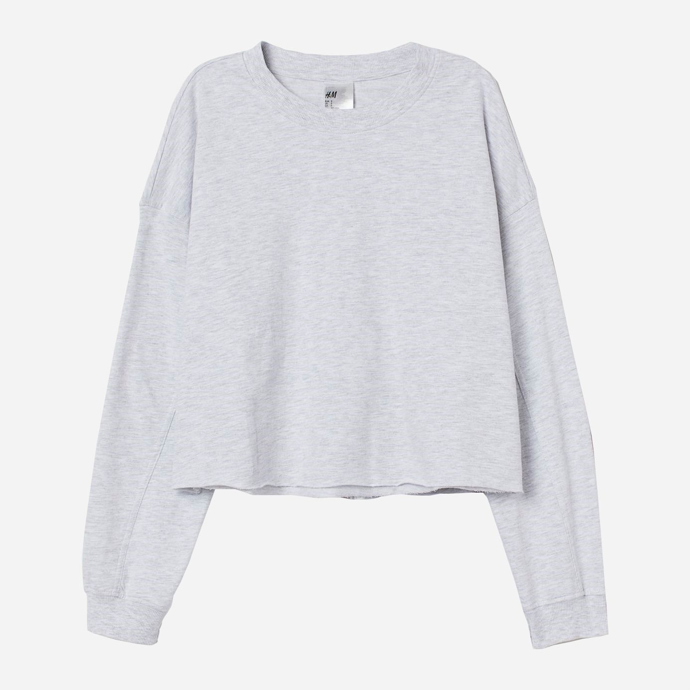 

Лонгслив пижамный H&M 9072752sm  Светло-серый меланж, Лонгслив пижамный H&M 9072752sm L Светло-серый меланж