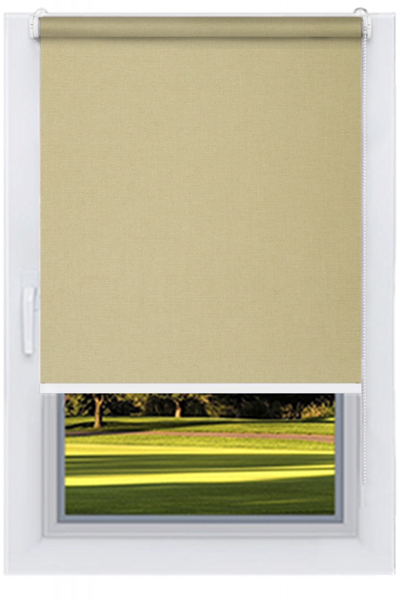 

Ролета тканевая DECOLUX 56х200 CAMILA Тёмный беж вал 19