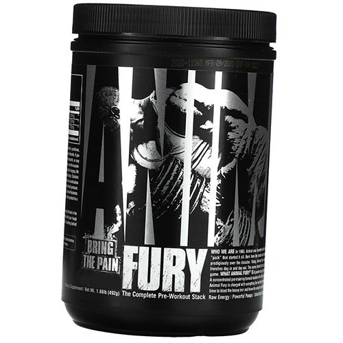 

Предтренировочный комплекс, Animal Fury, Universal Nutrition 480г Синяя малина (11086003)