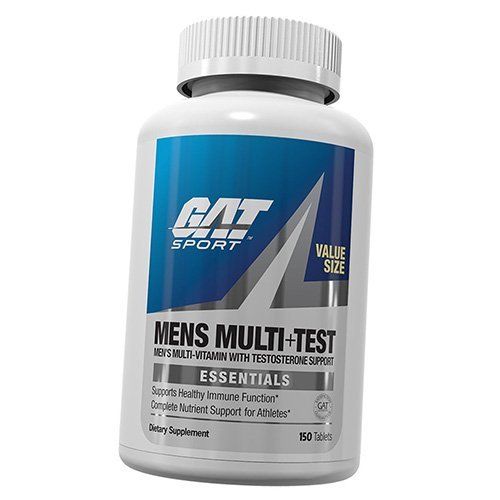 

Комплекс витаминов для мужчин, Essentials Mens Multi plus Test, GAT Sport 150таб (36129001)