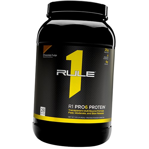 

Многокомпонентный Протеин, Pro6 Protein, Rule 1 920г Шоколадная помадка (29408007)